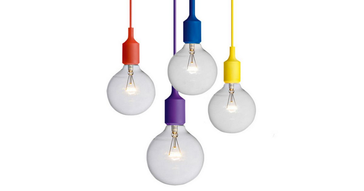 Люстра Spider Collor  6 плафонов в стиле Muuto