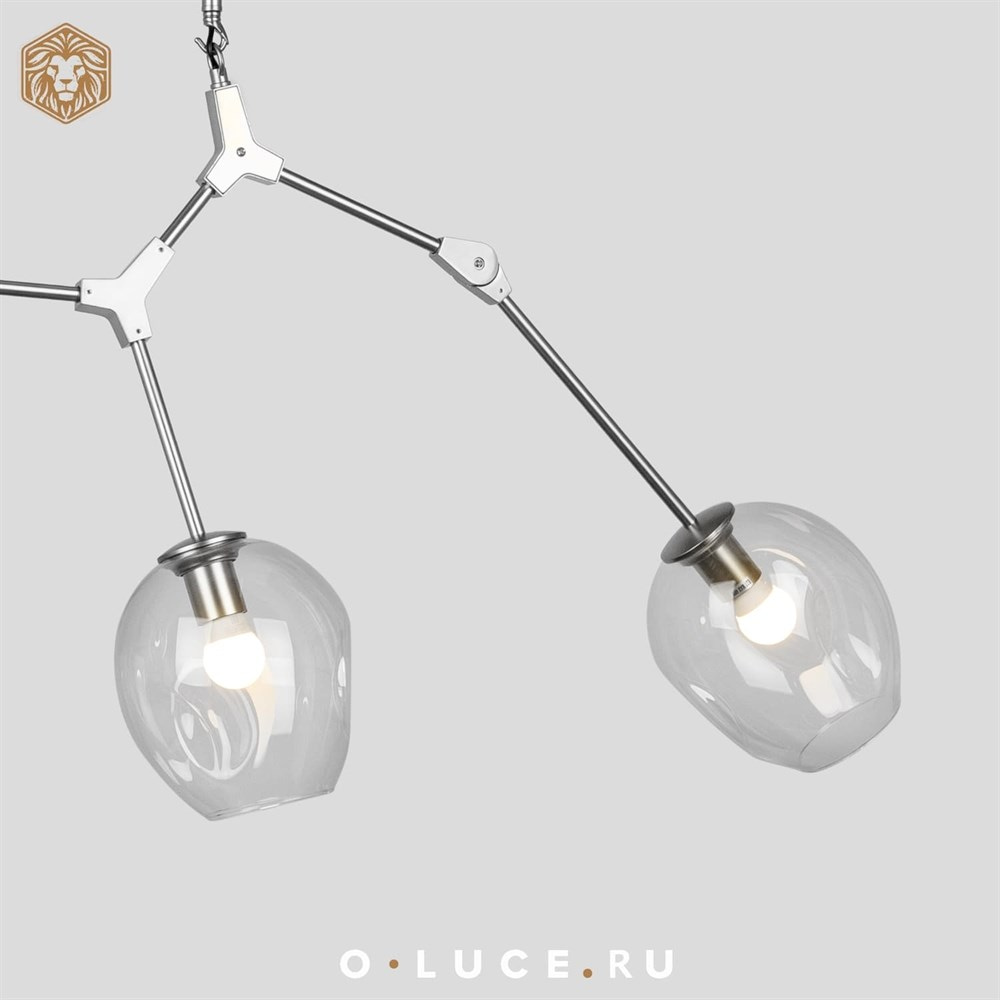 Люстра Branching Bubbles 3 Nickel в стиле Lindsey Adelman