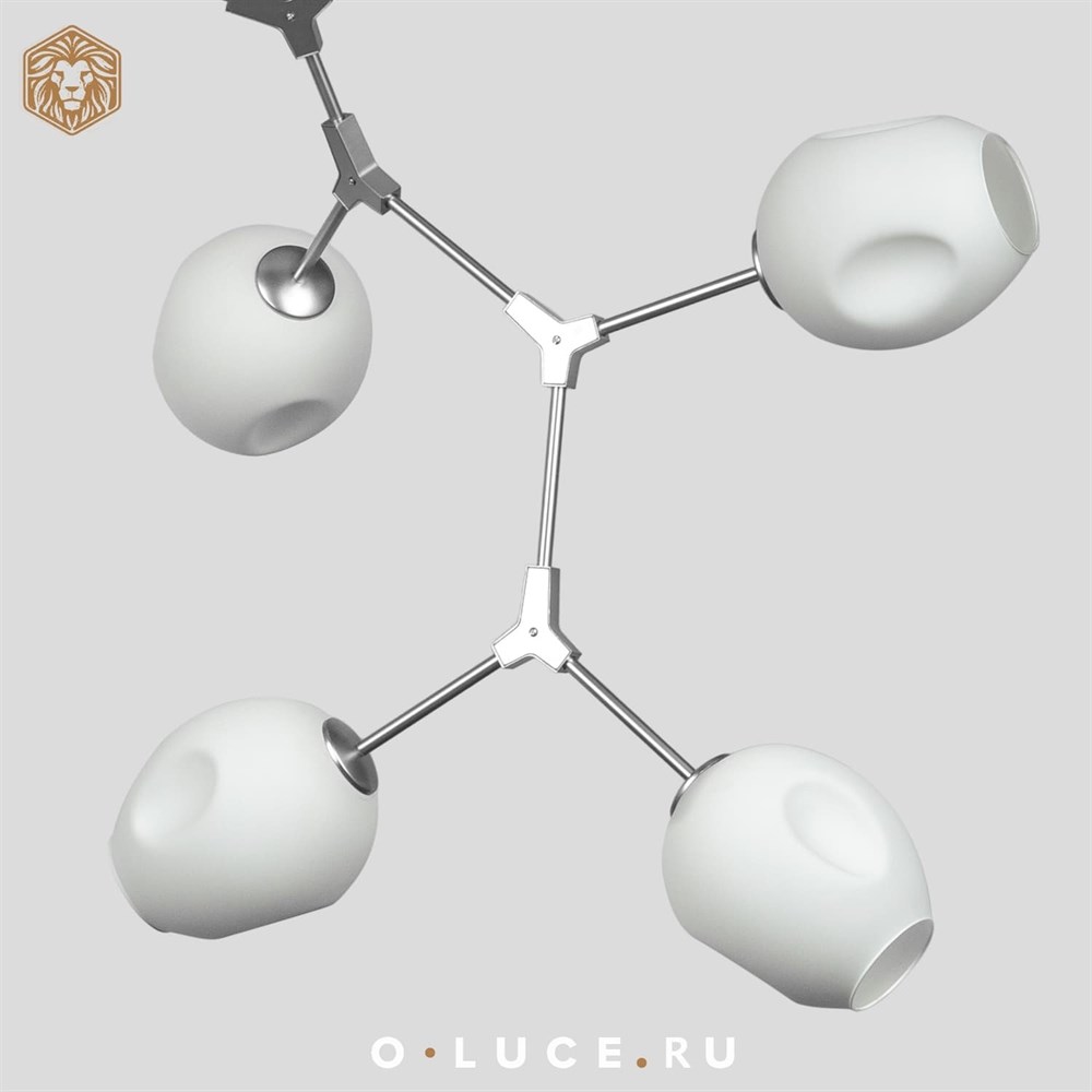 Люстра Branching Bubbles 9 Nikel в стиле Lindsey Adelman