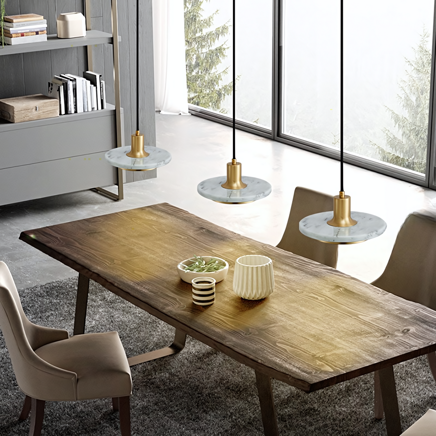 Светильник подвесной Pirita l White