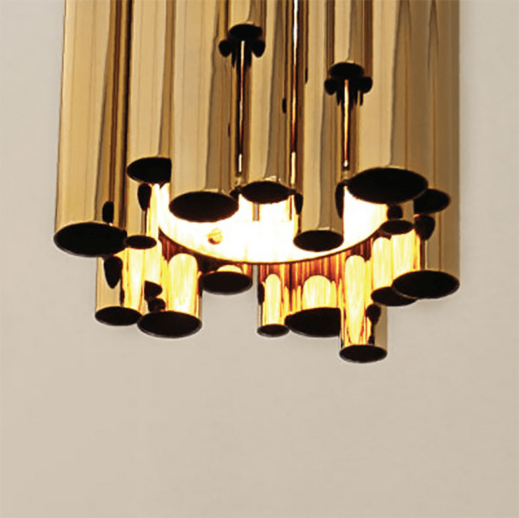 Светильник подвесной Brubeck D18 Gold в стиле Delightful