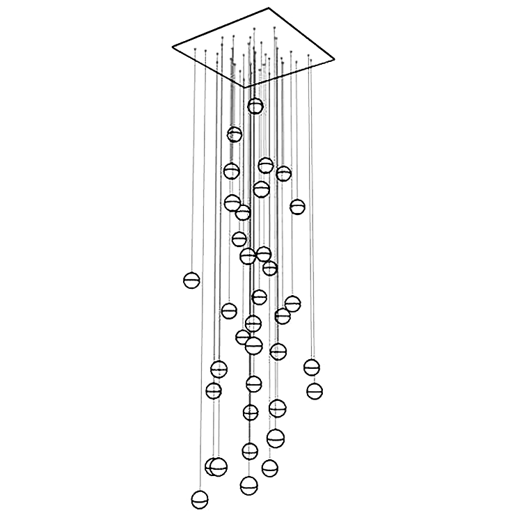 Люстра 14.36 Square Pendant Chandelier в стиле Bocci