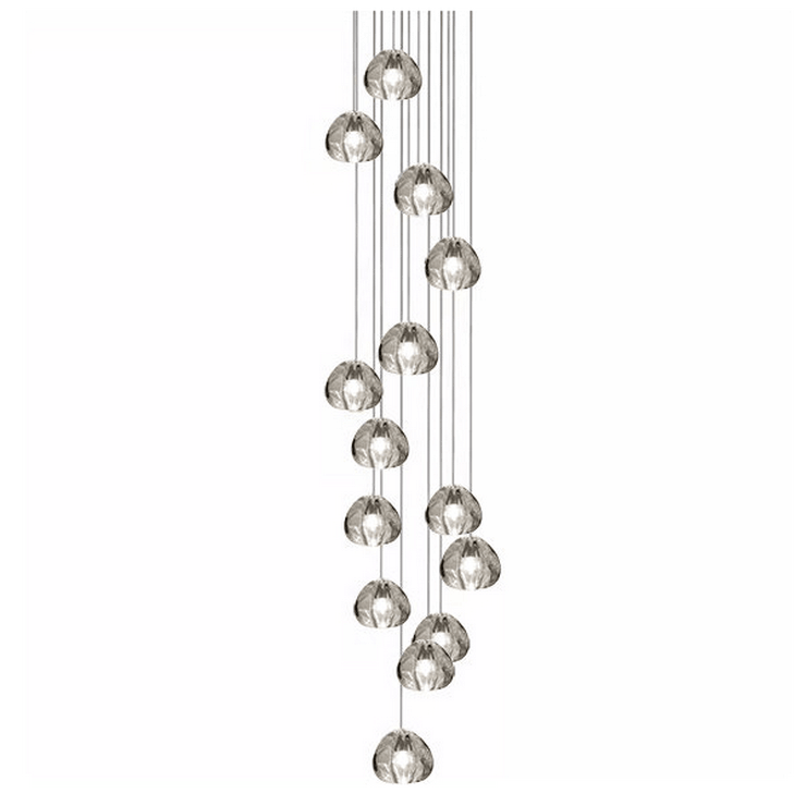 Светильник подвесной Mizu 14 Квадрат / 50 см X 50 см в стиле Terzani