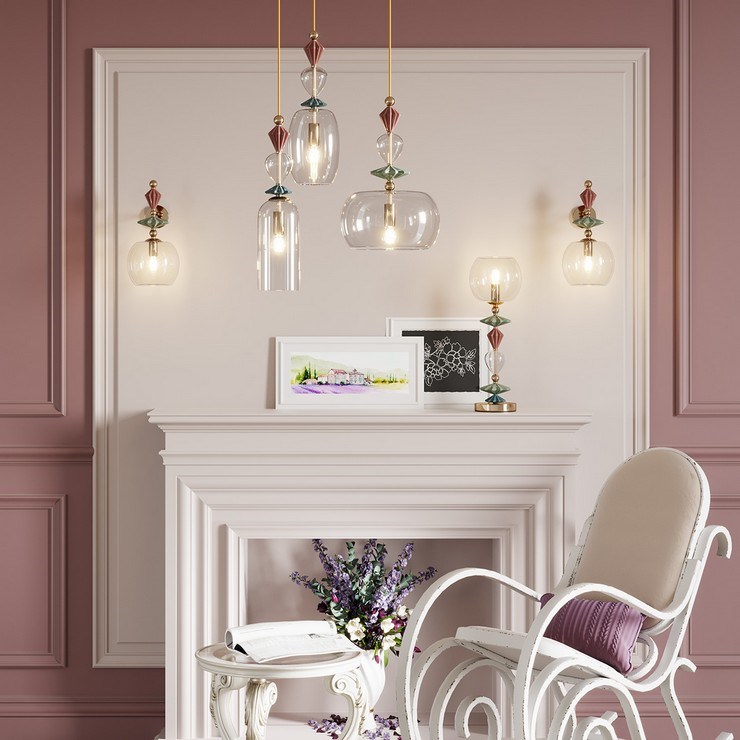 Светильник подвесной Caramelle D14 Pink