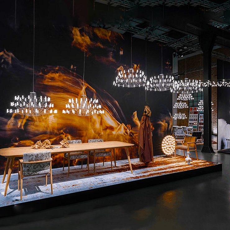 Люстра Coppelia Small D85 Nickel в стиле Moooi