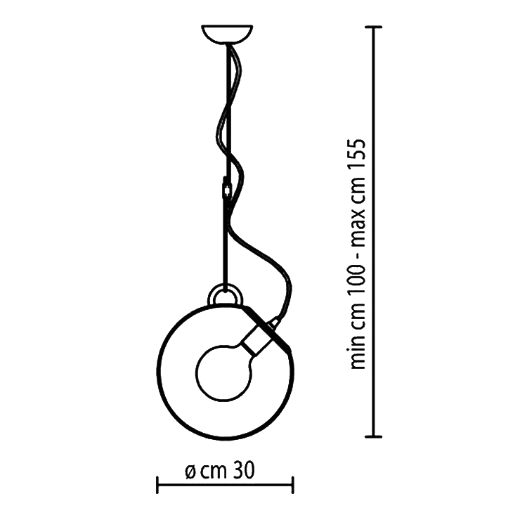 Светильник Miconos   подвесной в стиле Artemide
