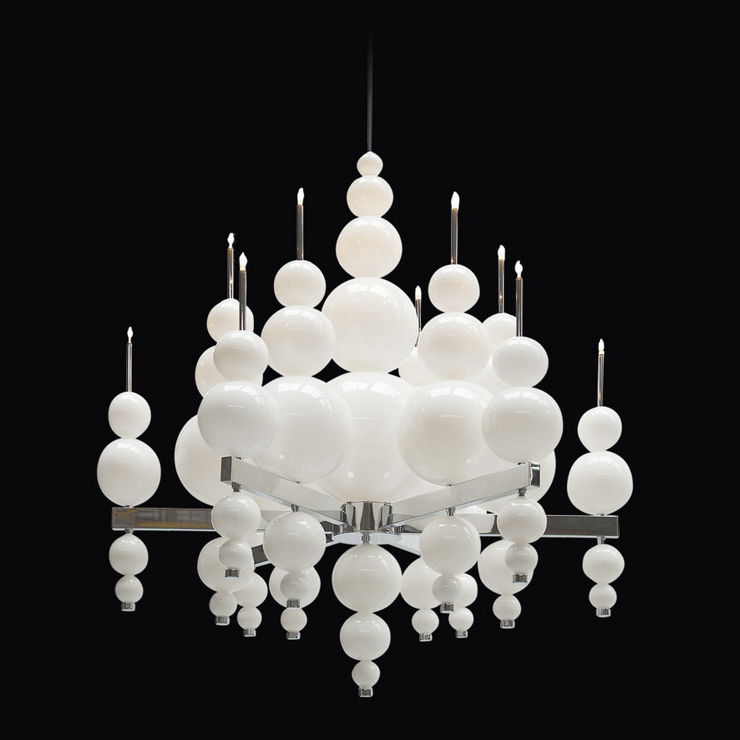 Люстра 12 Tears From Moon 12 плафонов белый в стиле Ilfari