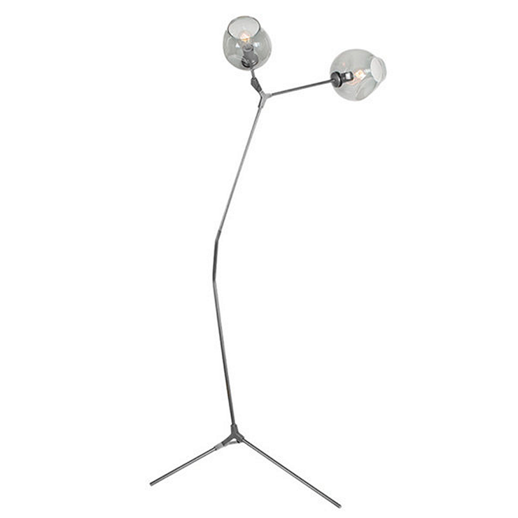 Торшер Branching Bubbles Floor Nickel в стиле Lindsey Adelman