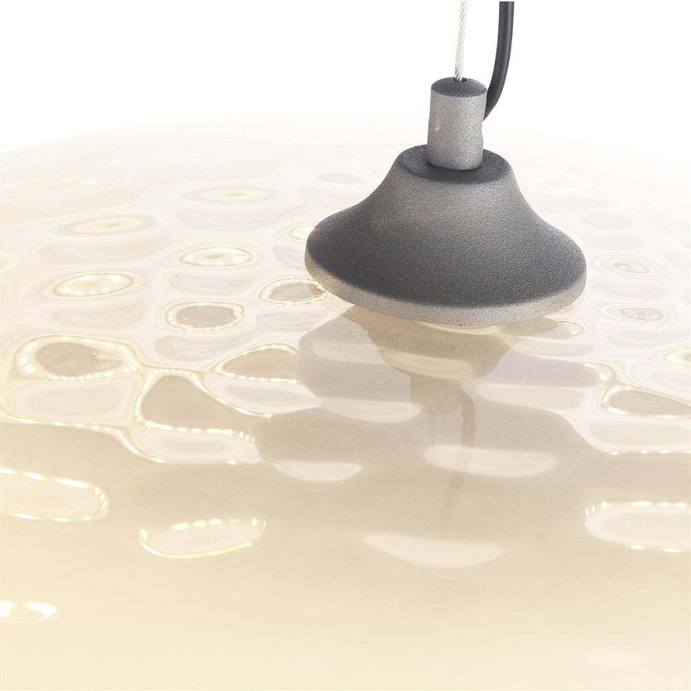 Светильник подвесной Volcano Wide Grey/Milk