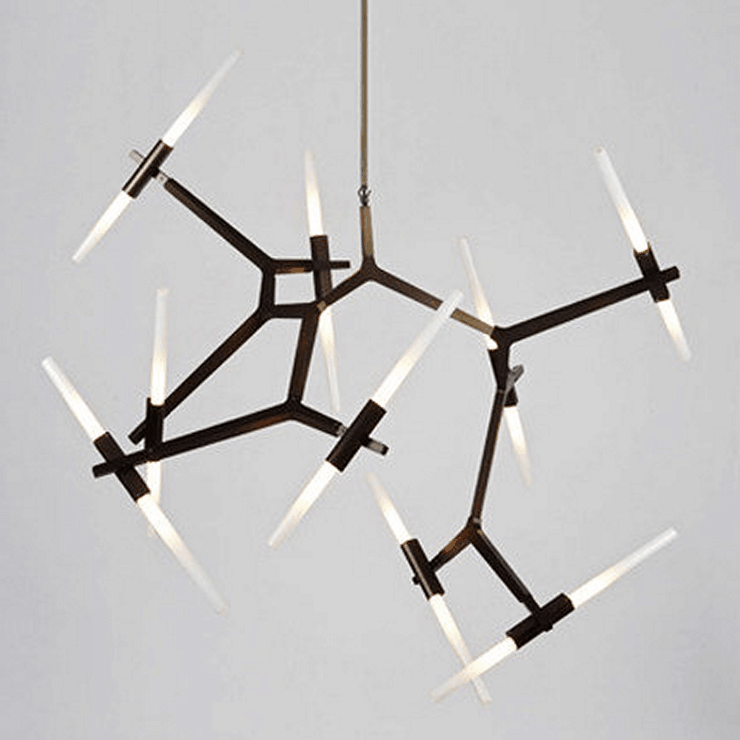 Люстра Agnes 18 Black в стиле Lindsey Adelman