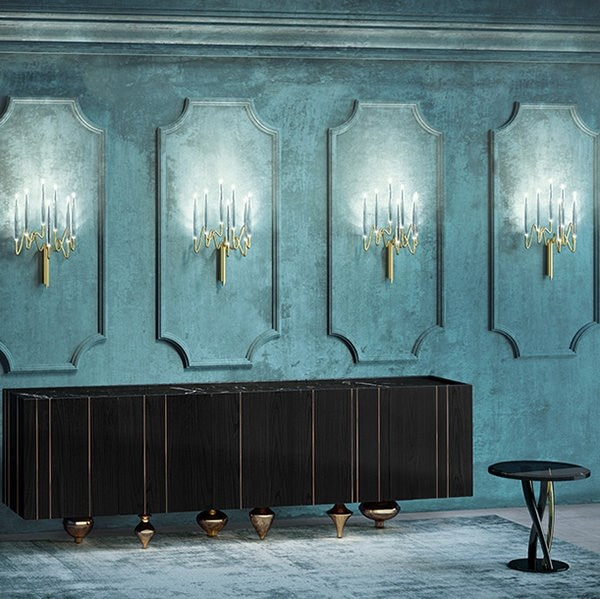 Бра 12 Wall Sconce Chandelier Gold в стиле Il Pezzo Mancante