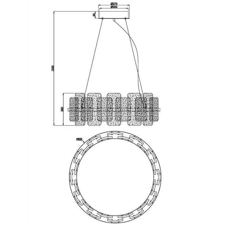 Люстра Dea D80 Gold