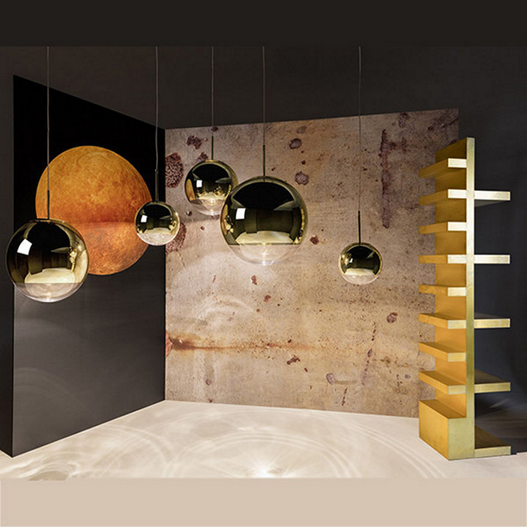 Светильник Mirror Ball Gold D30  в стиле Tom Dixon