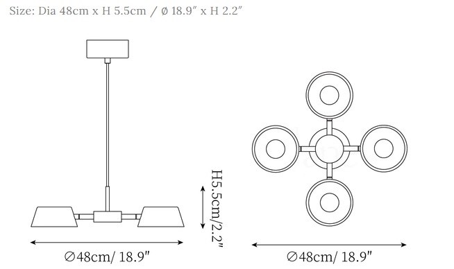 Люстра подвесная Calyx 4
