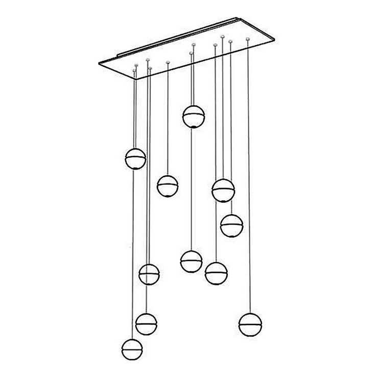 Люстра 14.11 Rectangle Pendant Chandelier в стиле Bocci