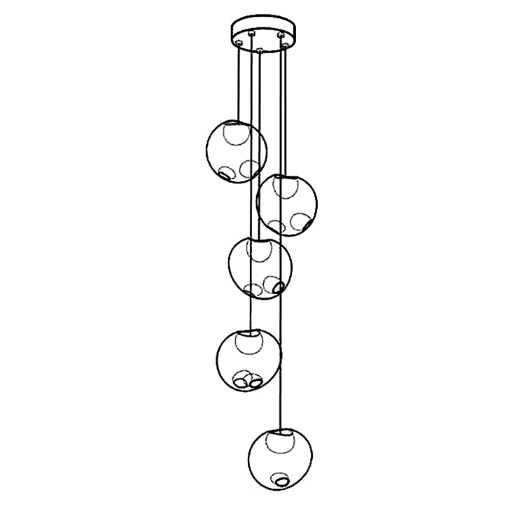 Люстра 28.5 Random Pendant Chandelier в стиле Bocci