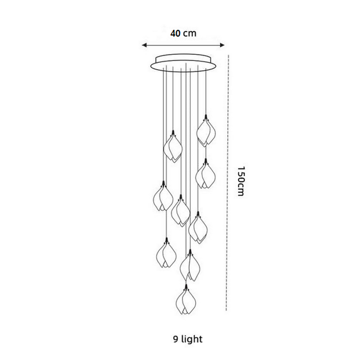 Люстра Lea bloom 9 D40