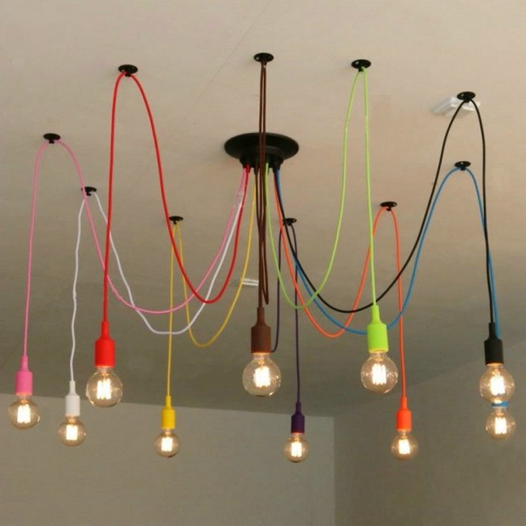 Люстра Spider Collor  10 плафонов