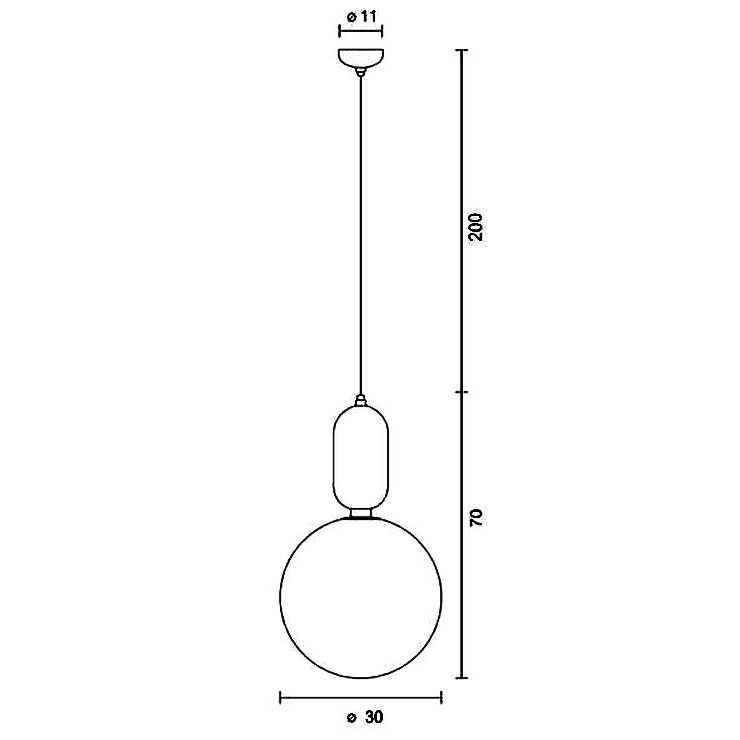 Светильник  Parachilna Aballs D30 белый