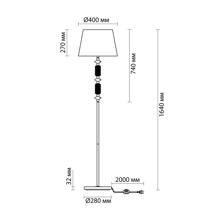 Торшер Caramelle Green