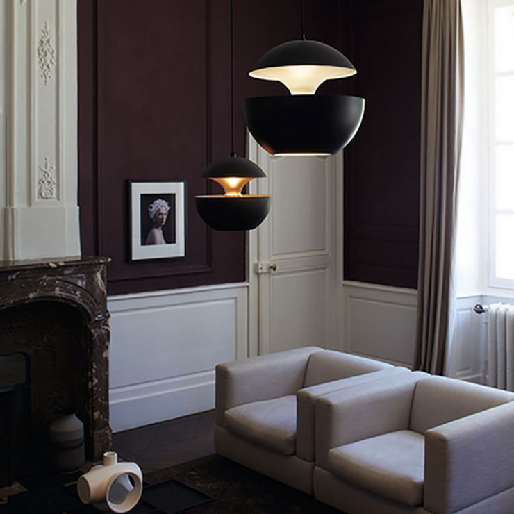 Светильник Lampe Here Comes The Sun D35 см / H33 см Черный + Золотой