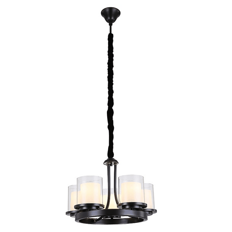 Люстра Minneapolis, Black+gold Shade glass D50*H36,5 cm