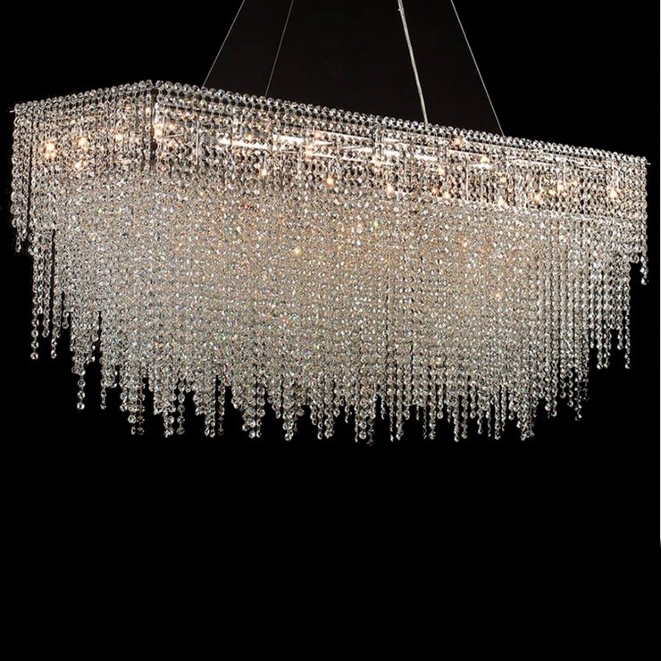 Люстра подвесная San Antonio rectangle L140 Nickel