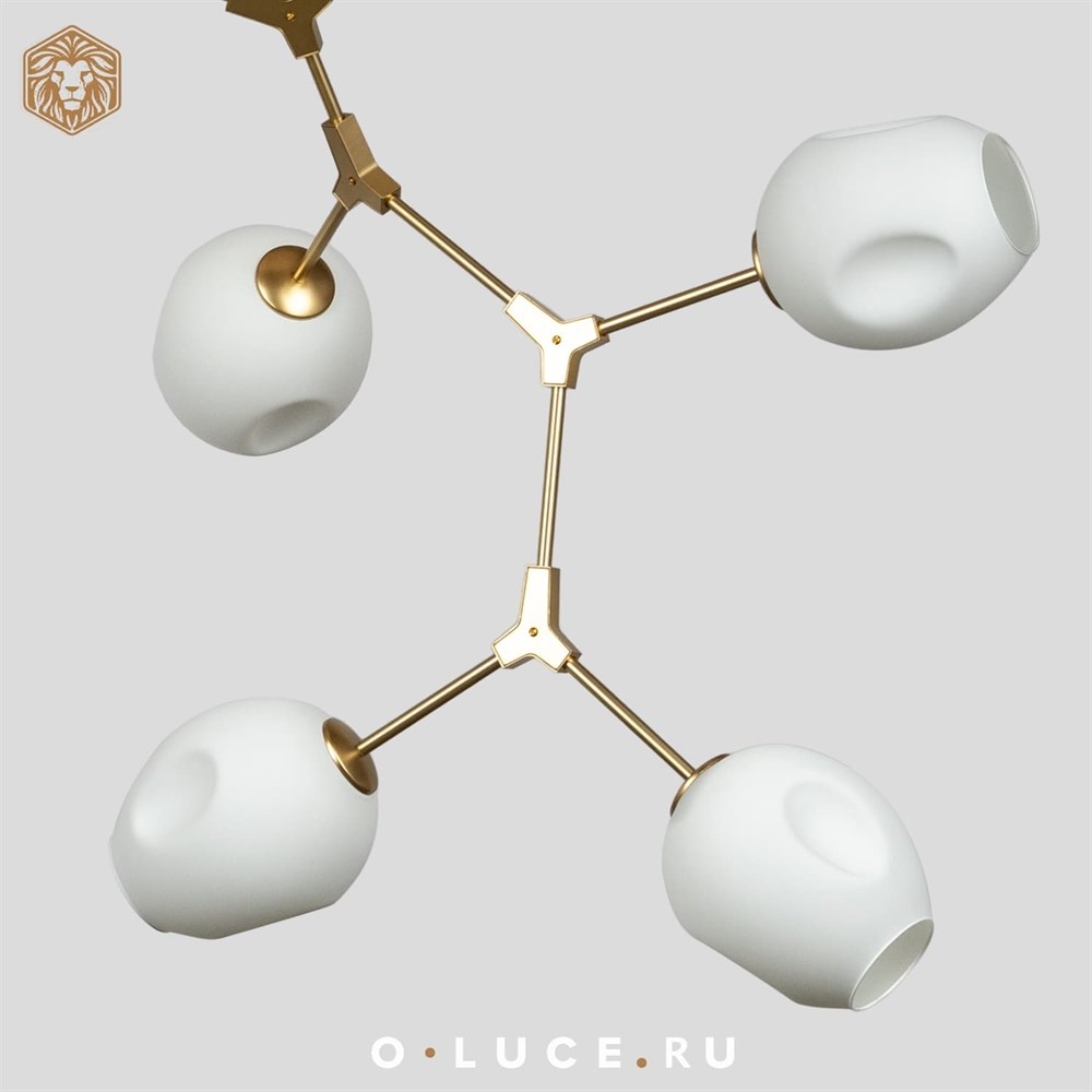 Люстра Branching Bubbles 11 Gold в стиле Lindsey Adelman