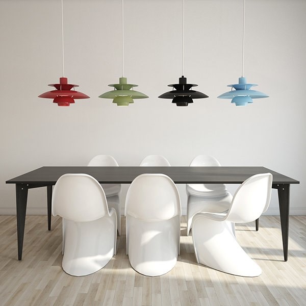 Люстра PH 5 & PH 50 Черный в стиле Louis Poulsen