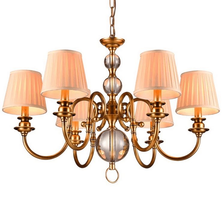 Люстра Detroit, Black brass Clear glass D75*H51/151 cm БЕЗ АБАЖУРОВ