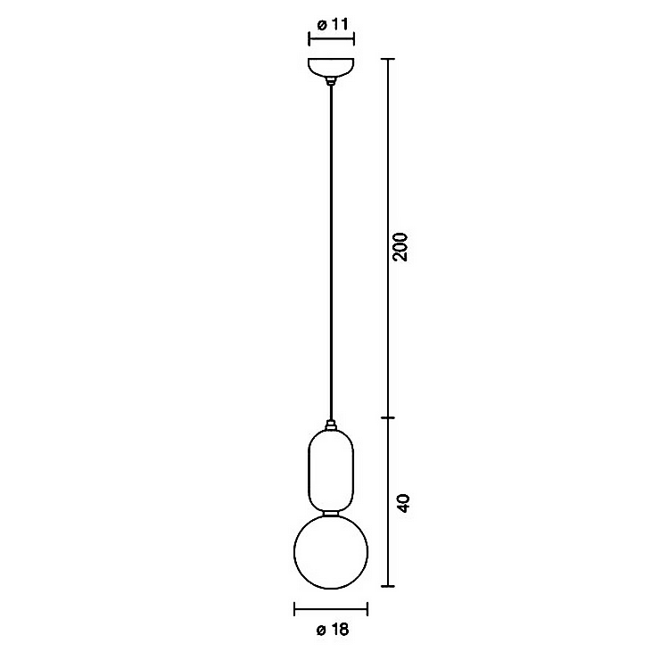 Светильник  Parachilna Aballs D20 медный