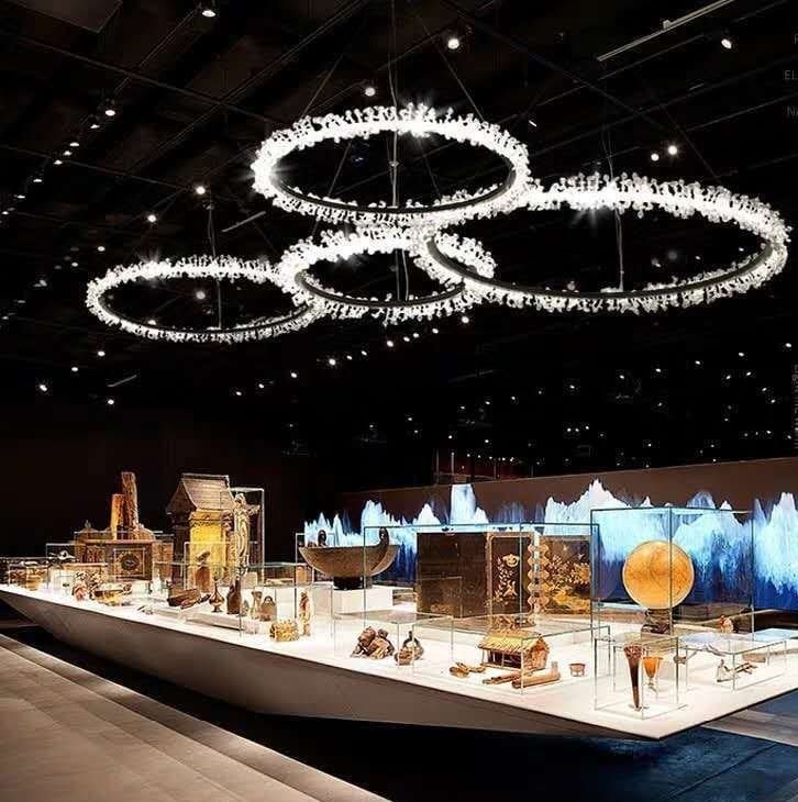 Люстра Halo Crystal Pendant Lamp черный D90