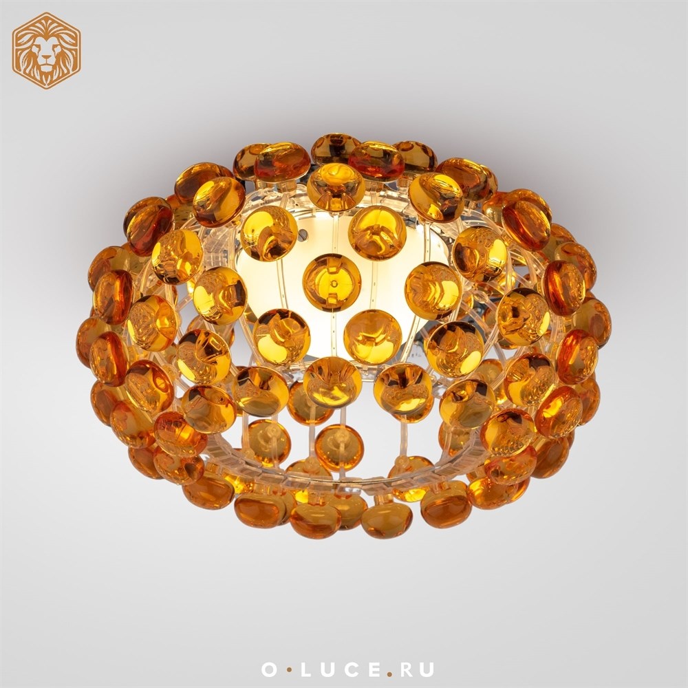 Люстра потолочная Caboche Gold D35 в стиле Foscarini