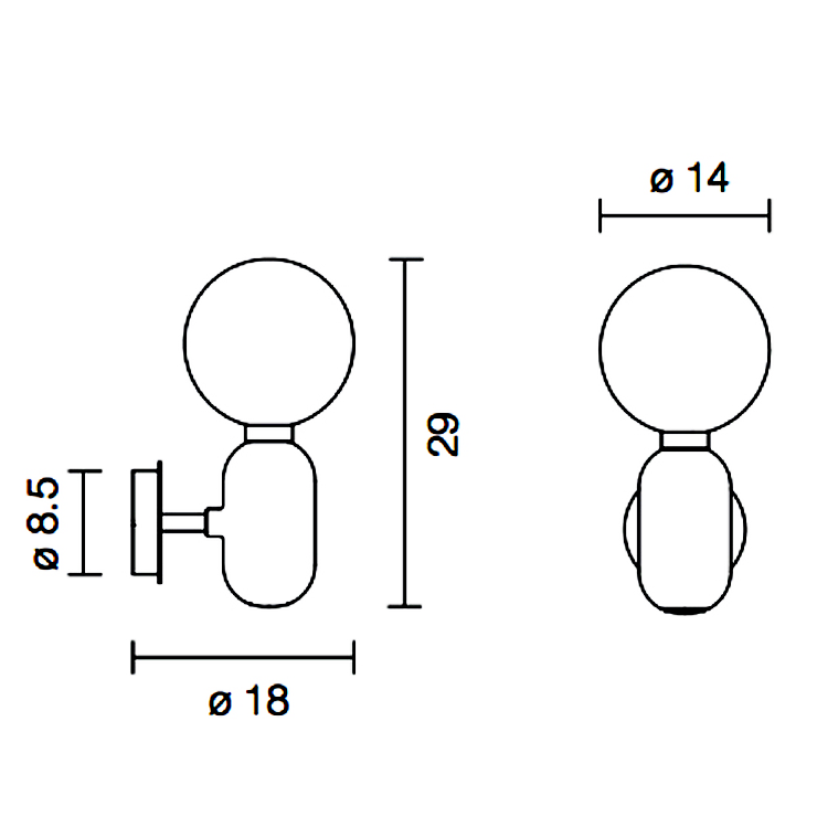 Бра Parachilna Aballs A белый