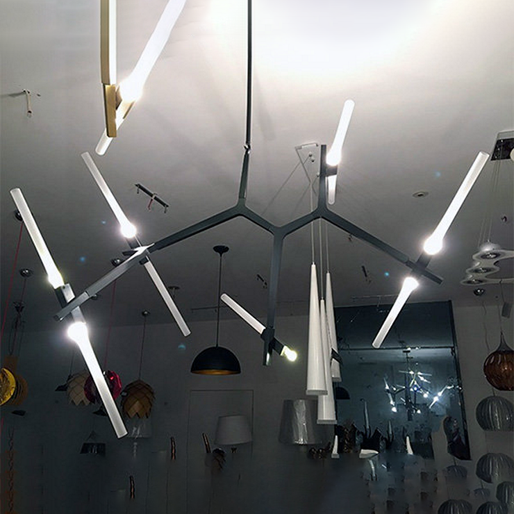 Люстра Agnes 10 Black в стиле Lindsey Adelman