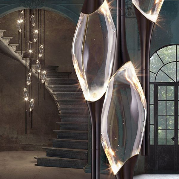 Светильник 12 Chandelier Black (1) в стиле Il Pezzo Mancante