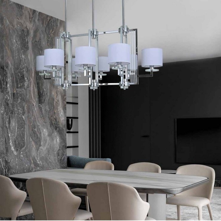 Люстра подвесная Lancaster L107 Chrome без абажуров