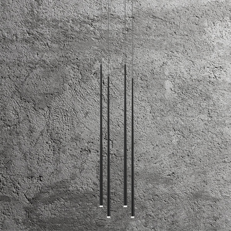 Люстра Slim 4 Black Square в стиле Vibia