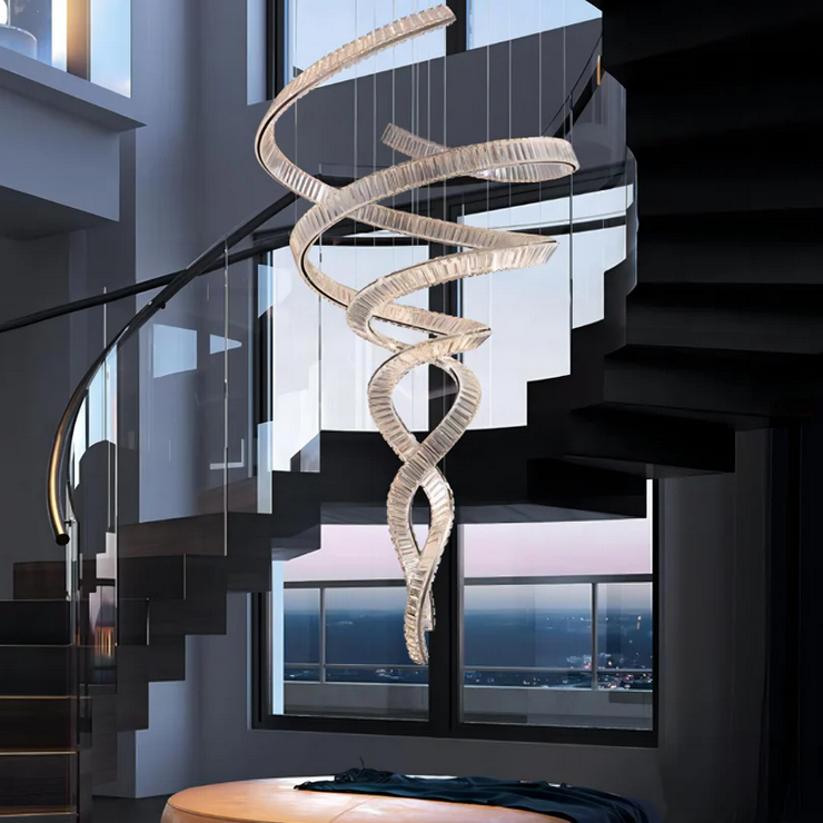 Люстра подвесная Bertolda spiral Silver D100