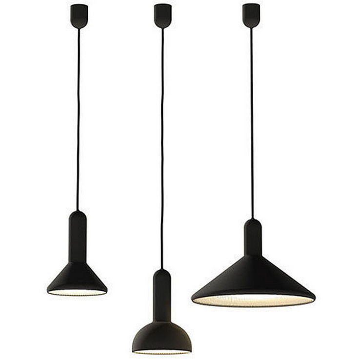 Светильник  Torch Round Small Черный