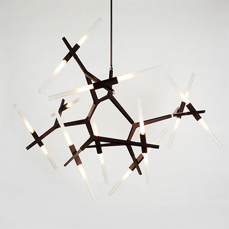 Люстра Agnes 20 Black в стиле Lindsey Adelman