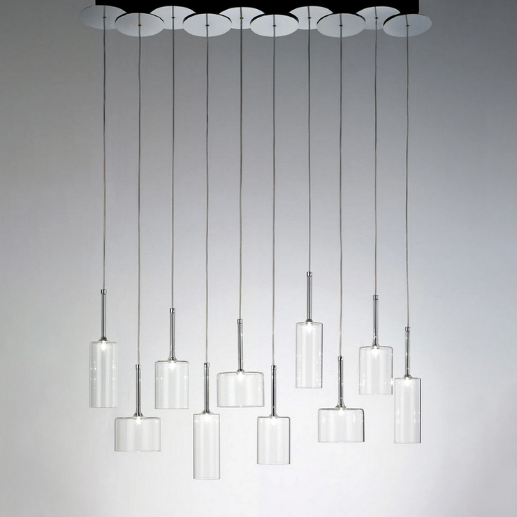 Люстра  Spillray 10 прозрачная в стиле Axo Light