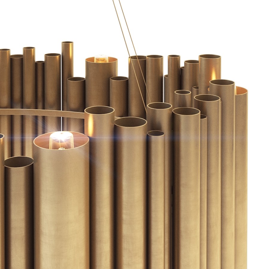 Люстра подвесная Brubeck D60 Латунь