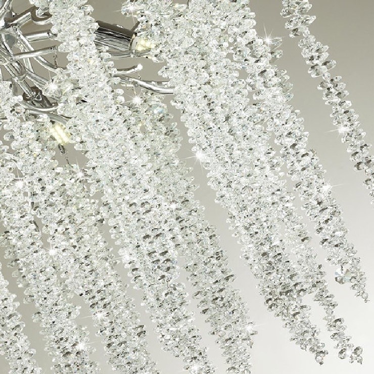 Люстра Sinfonia di Luce Silver Oval  L 160 см