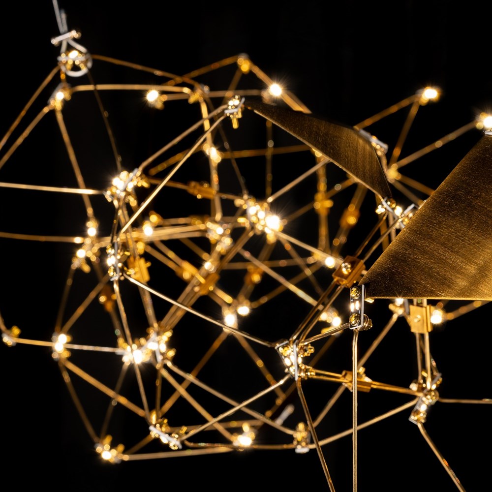 Люстра Bjork small круглая со вставками (сегмент 20*20 см)