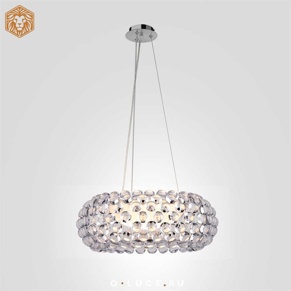 Люстра подвесная Caboche Clear D50 в стиле Foscarini