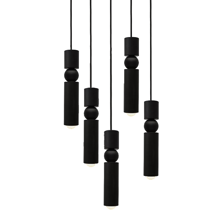 Светильник Fulcrum Light 5 Black в стиле Lee Broom