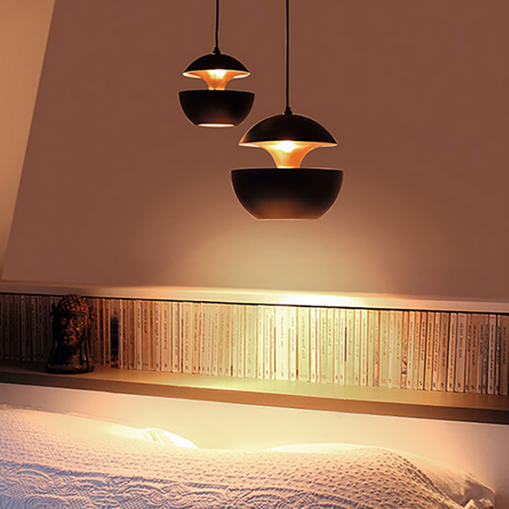 Светильник Lampe Here Comes The Sun D35 см / H33 см Черный + Золотой