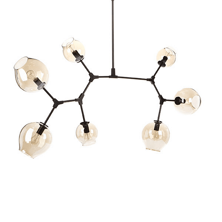 Люстра Branching Bubbles 7 Black в стиле Lindsey Adelman