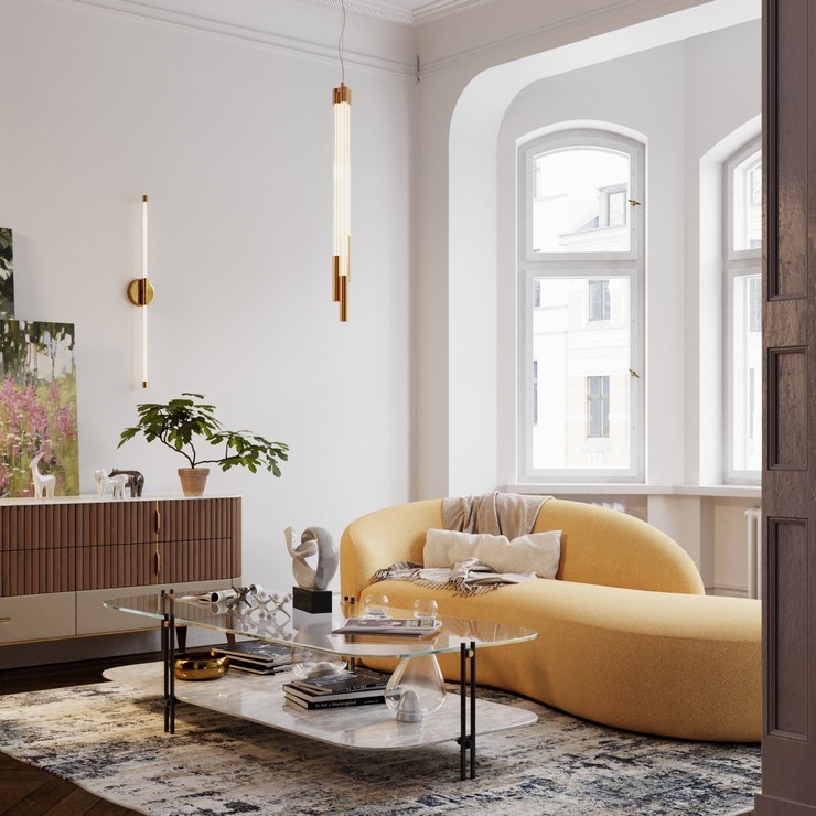 Бра Lineum Acrylic II Antique Bronze